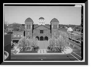 Historic Framed Print, Sixteenth Street Baptist Church, 1530 Sixth Avenue North, Birmingham, Jefferson County, AL - 4,  17-7/8" x 21-7/8"
