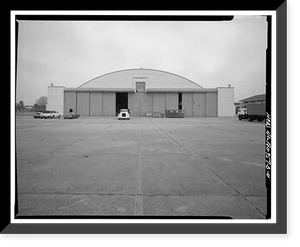 Historic Framed Print, Maxwell Air Force Base, Building No. 690, 255 East Ash Street, Montgomery, Montgomery County, AL - 4,  17-7/8" x 21-7/8"