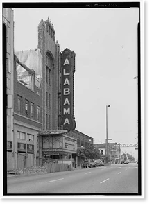 Historic Framed Print, Alabama Theatre, 1811 Third Avenue North, Birmingham, Jefferson County, AL - 2,  17-7/8" x 21-7/8"