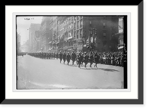 Historic Framed Print, 27th Parade - 3,  17-7/8" x 21-7/8"