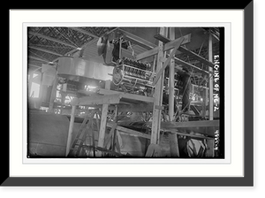 Historic Framed Print, Engine of NC-2,  17-7/8" x 21-7/8"