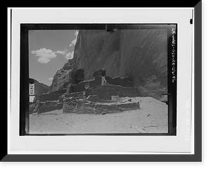 Historic Framed Print, White House Ruin, Navajo Indian Reservation, Chinle vicinity, Apache County, AZ,  17-7/8" x 21-7/8"