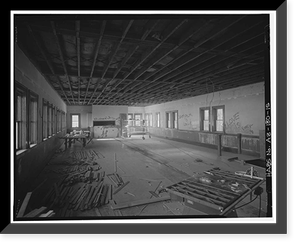 Historic Framed Print, Arizona & New Mexico Railroad Passenger Station, Coronado Boulevard, Clifton, Greenlee County, AZ - 15,  17-7/8" x 21-7/8"