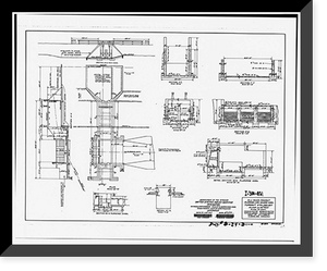 Historic Framed Print, San Carlos Irrigation Project, Marin Canal, Amhurst-Hayden Dam to Picacho Reservoir, Coolidge, Pinal County, AZ - 18,  17-7/8" x 21-7/8"