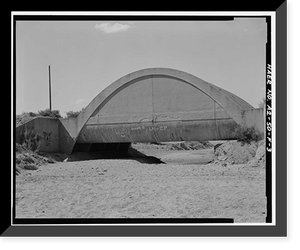 Historic Framed Print, San Carlos Irrigation Project, China Wash Flume, Main (Florence-Case Grande) Canal at Station 137+0, Coolidge, Pinal County, AZ - 3,  17-7/8" x 21-7/8"