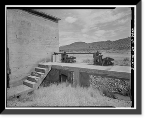 Historic Framed Print, San Carlos Irrigation Project, San Tan Indian Canal, North of Gila River, Coolidge, Pinal County, AZ - 2,  17-7/8" x 21-7/8"