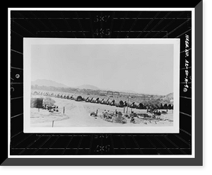 Historic Framed Print, San Carlos Irrigation Project, Southside Canal, South Side of Gila River, Coolidge, Pinal County, AZ - 9,  17-7/8" x 21-7/8"