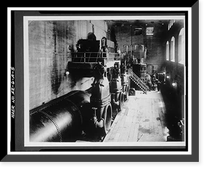 Historic Framed Print, Theodore Roosevelt Dam, Transformer House, Salt River, Tortilla Flat, Maricopa County, AZ- 5,  17-7/8" x 21-7/8"