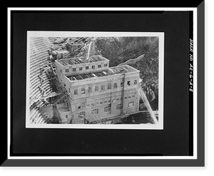 Historic Framed Print, Theodore Roosevelt Dam, Transformer House, Salt River, Tortilla Flat, Maricopa County, AZ - 8,  17-7/8" x 21-7/8"