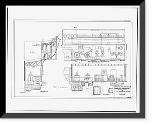 Historic Framed Print, Theodore Roosevelt Dam, Transformer House, Salt River, Tortilla Flat, Maricopa County, AZ- 13,  17-7/8" x 21-7/8"