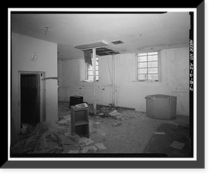 Historic Framed Print, Theodore Roosevelt Dam, Transformer House, Salt River, Tortilla Flat, Maricopa County, AZ- 17,  17-7/8" x 21-7/8"