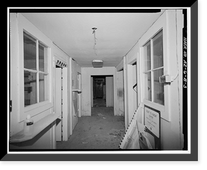 Historic Framed Print, Theodore Roosevelt Dam, Transformer House, Salt River, Tortilla Flat, Maricopa County, AZ- 18,  17-7/8" x 21-7/8"