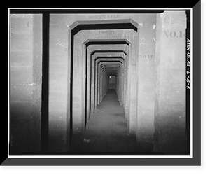 Historic Framed Print, Theodore Roosevelt Dam, Transformer House, Salt River, Tortilla Flat, Maricopa County, AZ- 19,  17-7/8" x 21-7/8"