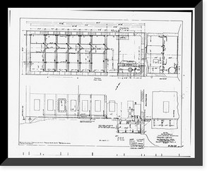 Historic Framed Print, Theodore Roosevelt Dam, Transformer House, Salt River, Tortilla Flat, Maricopa County, AZ - 26,  17-7/8" x 21-7/8"