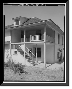 Historic Framed Print, Faraway Ranch, Erickson-Riggs Ranch House, State Highway 181, Willcox vicinity, Cochise County, AZ - 4,  17-7/8" x 21-7/8"