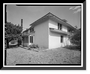 Historic Framed Print, Faraway Ranch, Erickson-Riggs Ranch House, State Highway 181, Willcox vicinity, Cochise County, AZ - 9,  17-7/8" x 21-7/8"