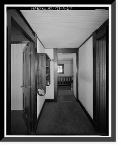 Historic Framed Print, Faraway Ranch, Erickson-Riggs Ranch House, State Highway 181, Willcox vicinity, Cochise County, AZ - 26,  17-7/8" x 21-7/8"