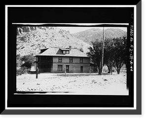 Historic Framed Print, Faraway Ranch, Erickson-Riggs Ranch House, State Highway 181, Willcox vicinity, Cochise County, AZ - 43,  17-7/8" x 21-7/8"