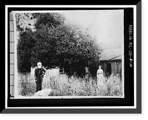 Historic Framed Print, Faraway Ranch, Stafford-Riggs Cabin, Willcox vicinity, Cochise County, AZ - 10,  17-7/8" x 21-7/8"