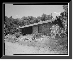 Historic Framed Print, Faraway Ranch, Guest Quarters-Bunkhouse, Willcox vicinity, Cochise County, AZ - 2,  17-7/8" x 21-7/8"