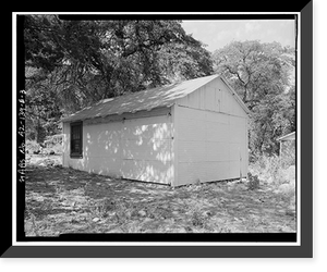 Historic Framed Print, Faraway Ranch, Office-Garage, Willcox vicinity, Cochise County, AZ - 2,  17-7/8" x 21-7/8"