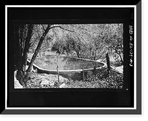 Historic Framed Print, Faraway Ranch, Swimming Pool, Willcox vicinity, Cochise County, AZ - 2,  17-7/8" x 21-7/8"