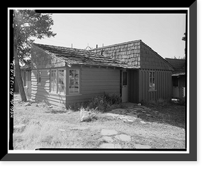Historic Framed Print, Bright Angel Lodge, Cabin No. 6160-6163, Grand Canyon Village, South Rim, Grand Canyon National Park, Coconino County, AZ - 2,  17-7/8" x 21-7/8"