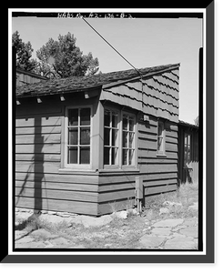 Historic Framed Print, Bright Angel Lodge, Cabin No. 6164-6167, Grand Canyon Village, South Rim, Grand Canyon National Park, Coconino County, AZ - 2,  17-7/8" x 21-7/8"