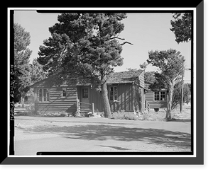 Historic Framed Print, Bright Angel Lodge, Cabin No. 6164-6167, Grand Canyon Village, South Rim, Grand Canyon National Park, Coconino County, AZ - 4,  17-7/8" x 21-7/8"