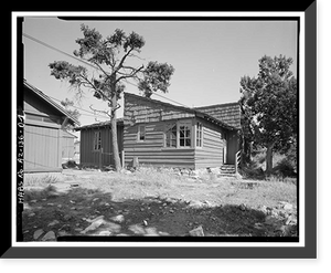 Historic Framed Print, Bright Angel Lodge, Cabin No. 6170-6173, Grand Canyon Village, South Rim, Grand Canyon National Park, Coconino County, AZ,  17-7/8" x 21-7/8"