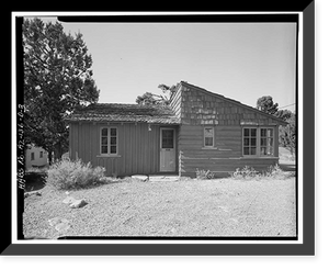 Historic Framed Print, Bright Angel Lodge, Cabin No. 6170-6173, Grand Canyon Village, South Rim, Grand Canyon National Park, Coconino County, AZ - 3,  17-7/8" x 21-7/8"
