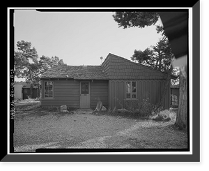 Historic Framed Print, Bright Angel Lodge, Cabin No. 6174-6177, Grand Canyon Village, South Rim, Grand Canyon National Park, Coconino County, AZ - 3,  17-7/8" x 21-7/8"