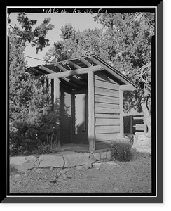 Historic Framed Print, Bright Angel Lodge, Shelter, Grand Canyon Village, South Rim, Grand Canyon National Park, Coconino County, AZ,  17-7/8" x 21-7/8"
