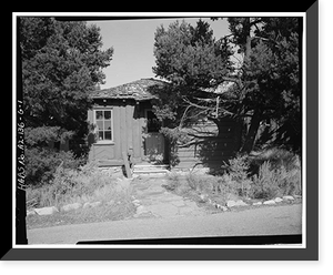 Historic Framed Print, Bright Angel Lodge, Cabin No. 6178, Grand Canyon Village, South Rim, Grand Canyon National Park, Coconino County, AZ,  17-7/8" x 21-7/8"