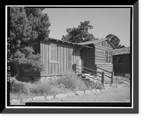 Historic Framed Print, Bright Angel Lodge, Cabin No. 6183-6184, Grand Canyon Village, South Rim, Grand Canyon National Park, Coconino County, AZ - 3,  17-7/8" x 21-7/8"