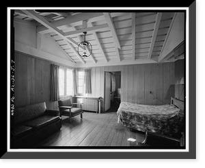 Historic Framed Print, Bright Angel Lodge, Cabin No. 6185-6187, Grand Canyon Village, South Rim, Grand Canyon National Park, Coconino County, AZ - 7,  17-7/8" x 21-7/8"