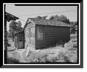 Historic Framed Print, Bright Angel Lodge, Cabin No. 6191-6192, Grand Canyon Village, South Rim, Grand Canyon National Park, Coconino County, AZ - 2,  17-7/8" x 21-7/8"