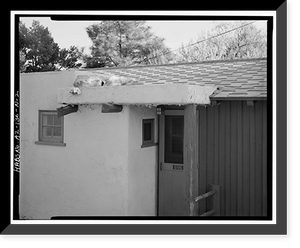 Historic Framed Print, Bright Angel Lodge, Cabin No. 6196-6197, Grand Canyon Village, South Rim, Grand Canyon National Park, Coconino County, AZ - 2,  17-7/8" x 21-7/8"
