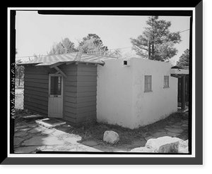 Historic Framed Print, Bright Angel Lodge, Cabin No. 6196-6197, Grand Canyon Village, South Rim, Grand Canyon National Park, Coconino County, AZ - 3,  17-7/8" x 21-7/8"