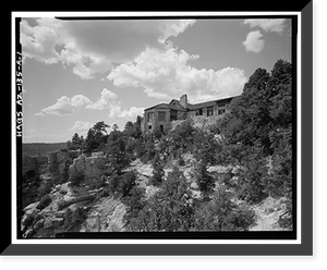 Historic Framed Print, Grand Canyon Lodge, Main Lodge, North Rim, Grand Canyon National Park, Coconino County, AZ,  17-7/8" x 21-7/8"