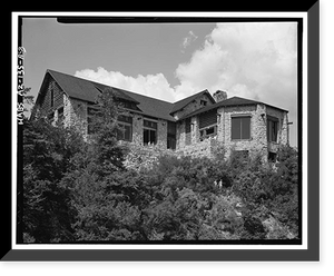 Historic Framed Print, Grand Canyon Lodge, Main Lodge, North Rim, Grand Canyon National Park, Coconino County, AZ - 3,  17-7/8" x 21-7/8"