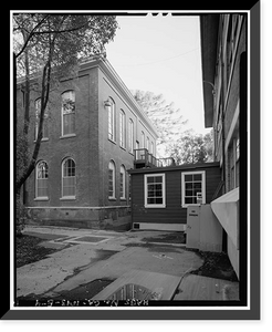 Historic Framed Print, Mare Island Naval Shipyard, Old Administrative Offices, Eighth Street, north side between Railroad Avenue, Vallejo, Solano County, CA - 3,  17-7/8" x 21-7/8"