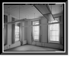 Historic Framed Print, Mare Island Naval Shipyard, Old Administrative Offices, Eighth Street, north side between Railroad Avenue, Vallejo, Solano County, CA - 17,  17-7/8" x 21-7/8"