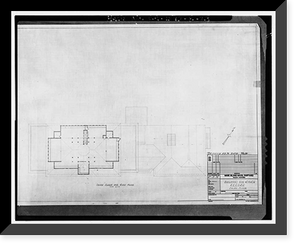 Historic Framed Print, Mare Island Naval Shipyard, Old Administrative Offices, Eighth Street, north side between Railroad Avenue, Vallejo, Solano County, CA - 26,  17-7/8" x 21-7/8"