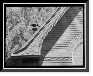 Historic Framed Print, Mare Island Naval Shipyard, St. Peter's Chapel, Walnut Street & Cedar Parkway, Vallejo, Solano County, CA - 13,  17-7/8" x 21-7/8"