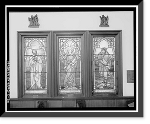 Historic Framed Print, Mare Island Naval Shipyard, St. Peter's Chapel, Walnut Street & Cedar Parkway, Vallejo, Solano County, CA - 26,  17-7/8" x 21-7/8"