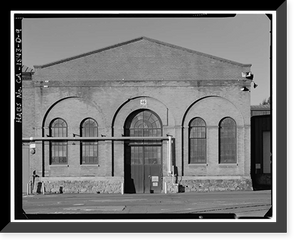 Historic Framed Print, Mare Island Naval Shipyard, Smithery, California Avenue, west side at California Avenue, Vallejo, Solano County, CA - 7,  17-7/8" x 21-7/8"