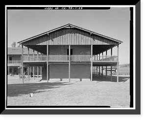 Historic Framed Print, Vallejo Adobe, Adobe Road at Casa Grande, Petaluma vicinity, Sonoma County, CA - 13,  17-7/8" x 21-7/8"