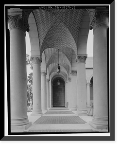 Historic Framed Print, Los Angeles City Hall, 200 North Spring Street, Los Angeles, Los Angeles County, CA - 21,  17-7/8" x 21-7/8"