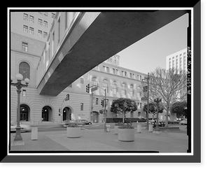 Historic Framed Print, Los Angeles City Hall, 200 North Spring Street, Los Angeles, Los Angeles County, CA - 32,  17-7/8" x 21-7/8"